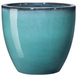 Vase Azulejos Ø36 Bleu-DEROMA
